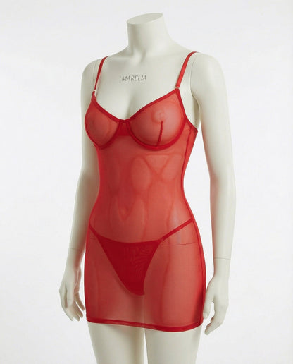 See Through Mesh Chemise