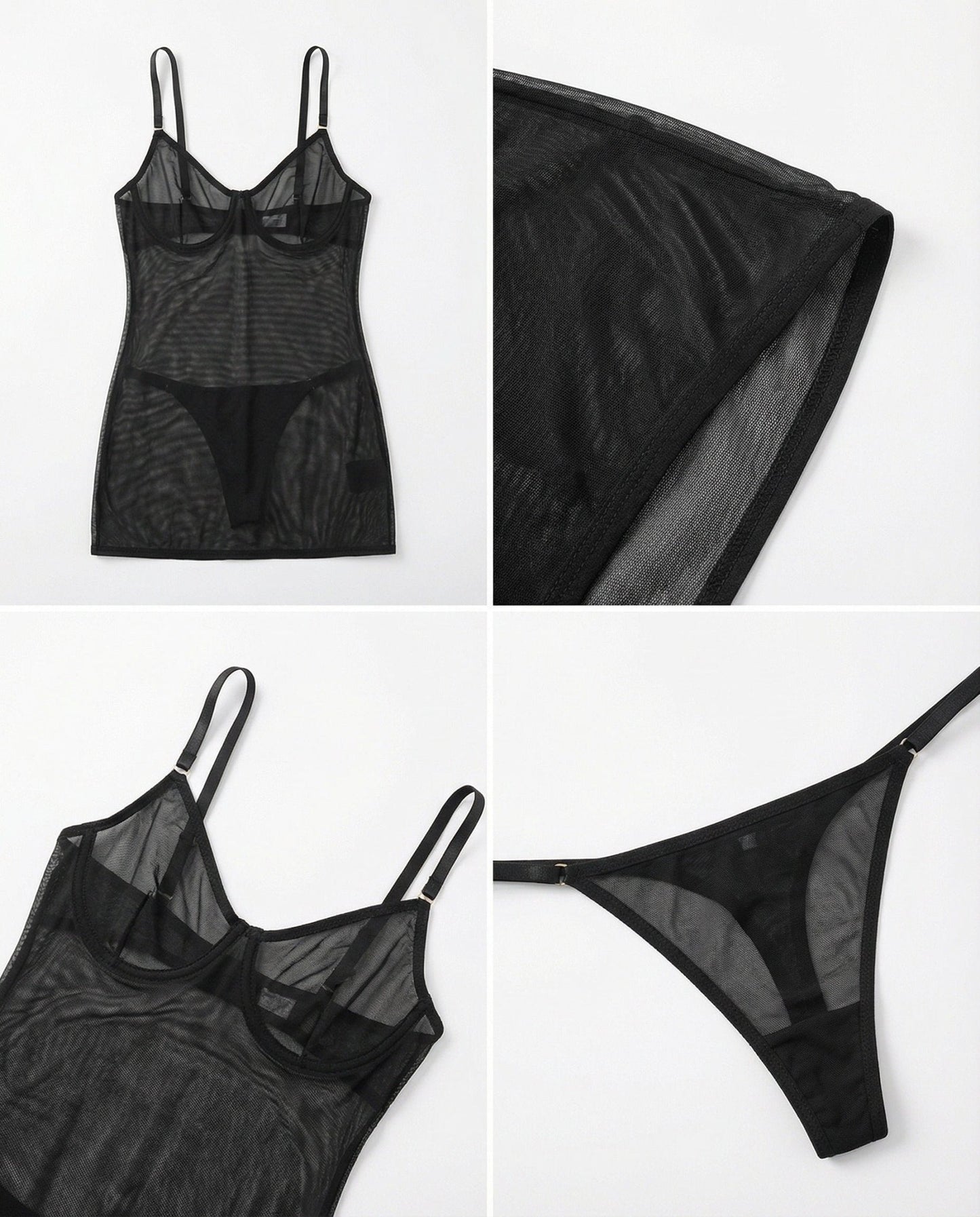 See Through Mesh Chemise