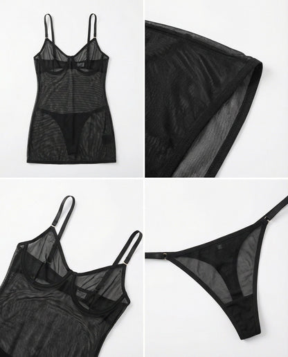See Through Mesh Chemise