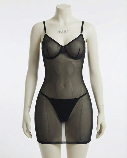 See Through Mesh Chemise