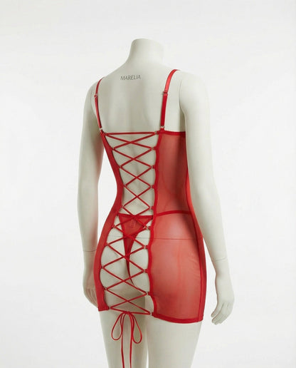 See Through Mesh Chemise