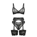 Sheer Mesh Four Piece Lingerie Set - AR UNIVERSALAR UNIVERSALLingerie Sets